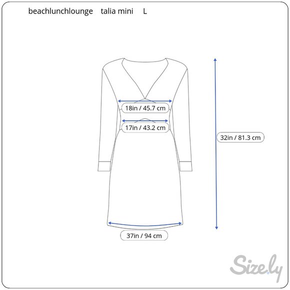 Beachlunchlounge Talia Smocked Long Sleeve Mini Dress or Tunic Size Large Boho - Picture 10 of 10